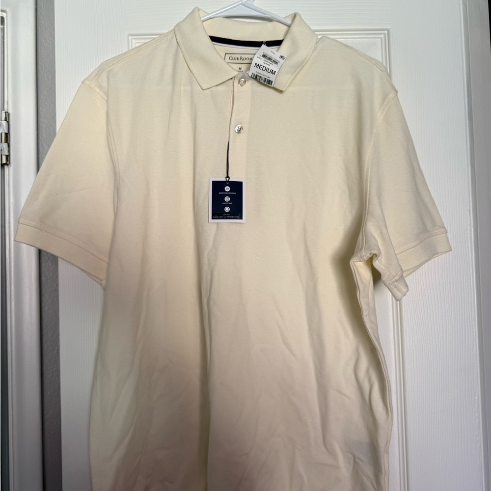 Club Room Men's Ivory Polo Shirt